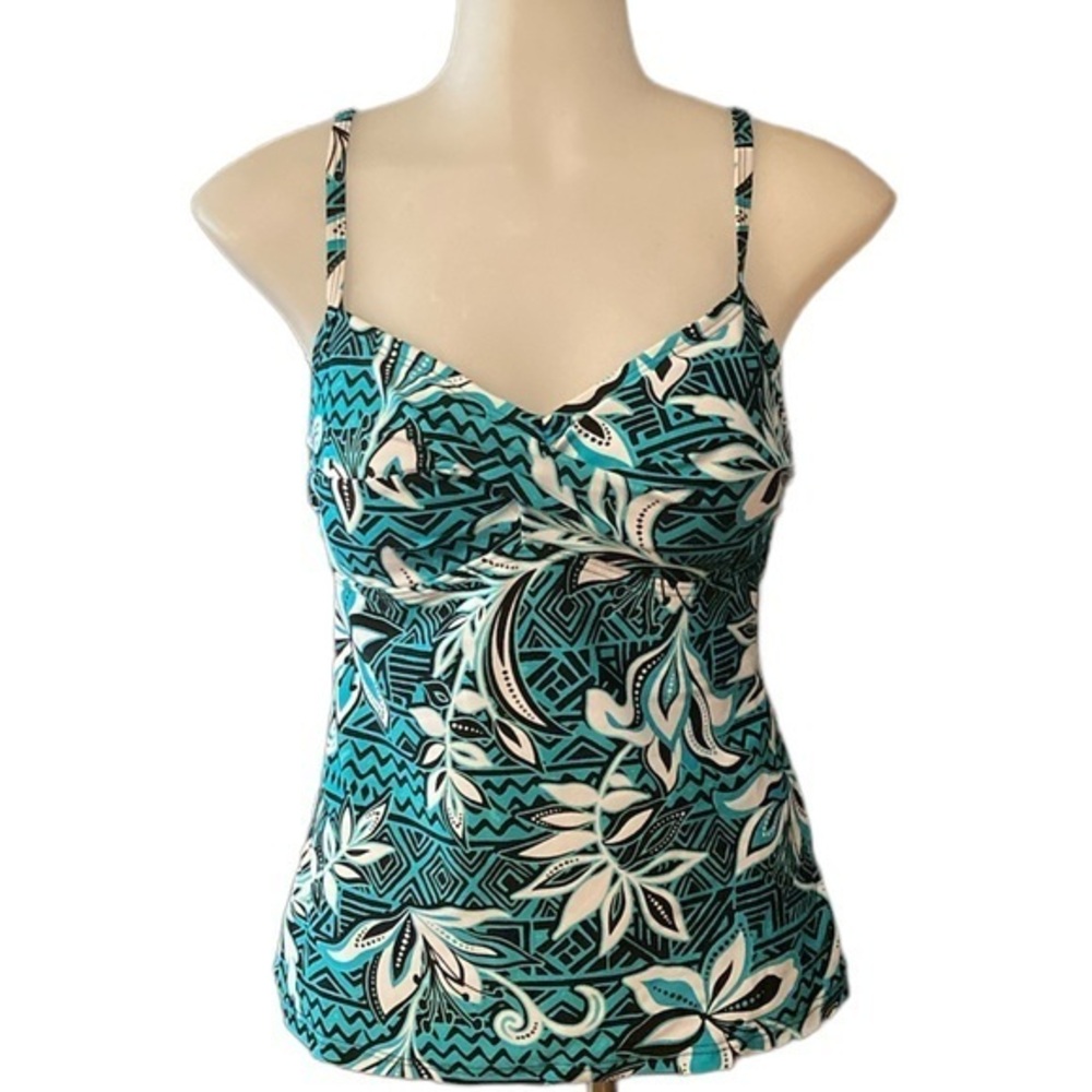 CROFT & BARROW Tankini Swim Top - size womens 8